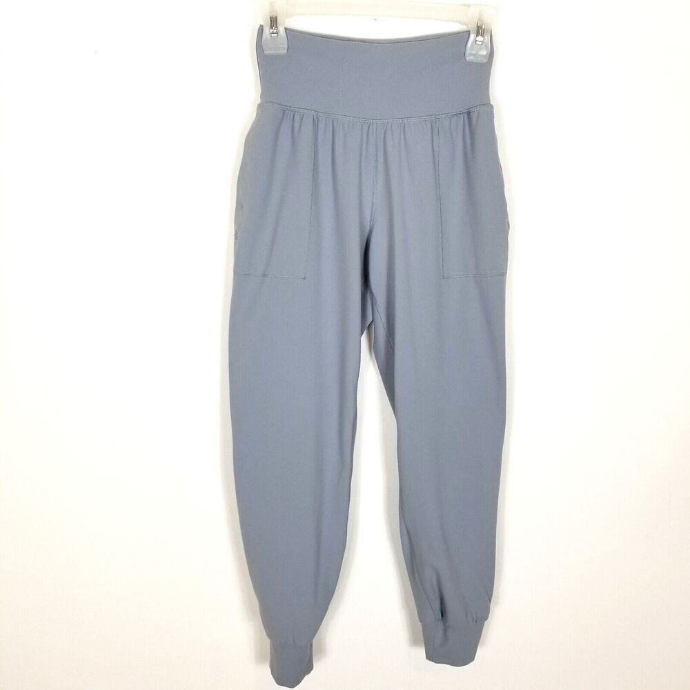 Athleta Women Salutation Jogger Pants Size XS Light Blue Pull On Athletic Casual